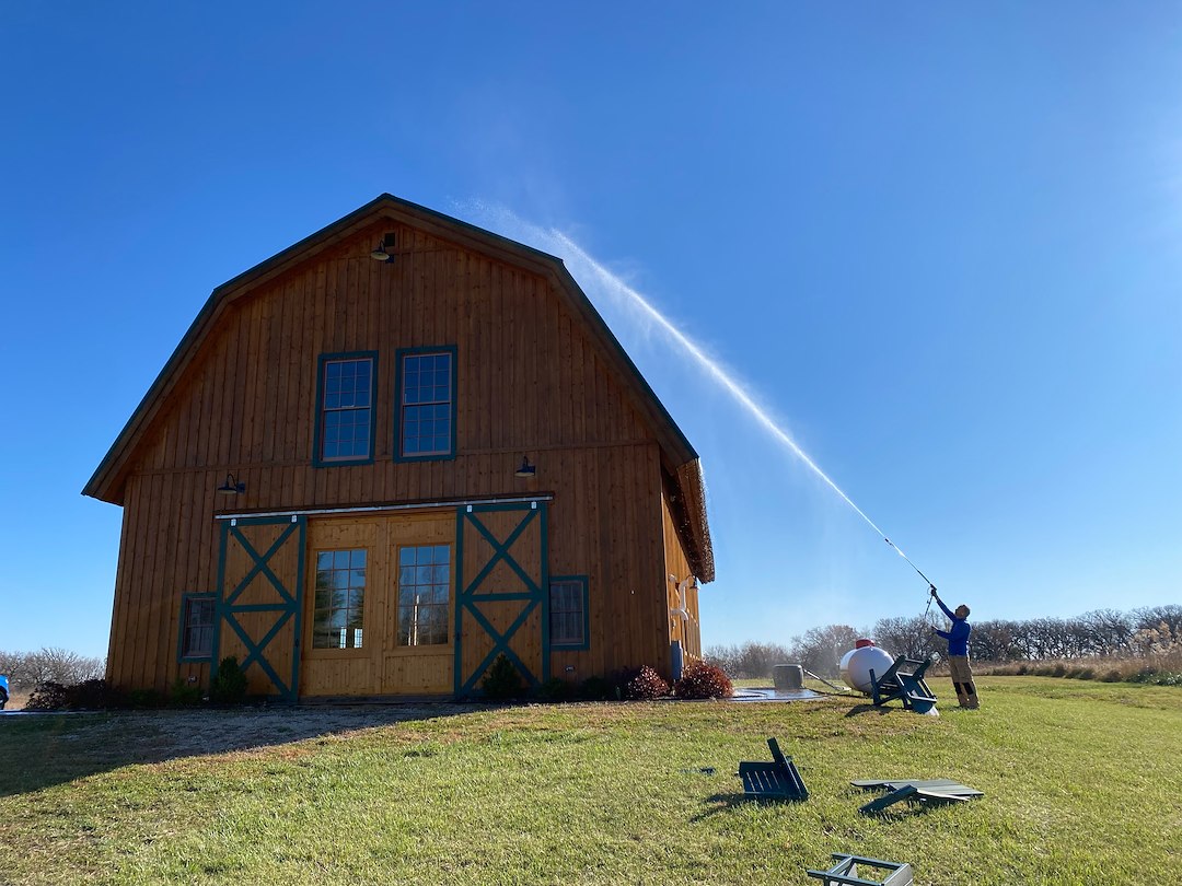 Barn Wood Siding Soft Wash - Marengo, IL